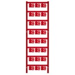 Weidmüller 1062020000 SFC 2.5/12 MC NE RT ochranný štítok Druh montáže: prichytenie sponami Potlačiteľná plocha: 5.80 x 12 mm červená Počet markerov: 120 120 ks; 1062020000