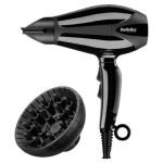 BaByliss Compact Pro / sušič na vlasy / 2400W / 3 teploty / 2 rýchlosti / Difuzér / 2x koncentrátor (6715DE)