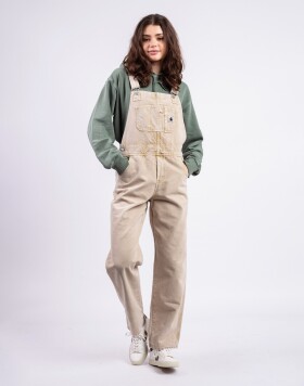 Carhartt WIP W' Bib Overall Straight Dusty H Brown chalk wash M