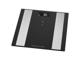 ProfiCare PC-PW 3007 čierna / osobná váha / LCD / nosnosť až 180 kg / telesný tuk / obsah vody / svalová hmota / BMI (PC-PW 3007-BLK)