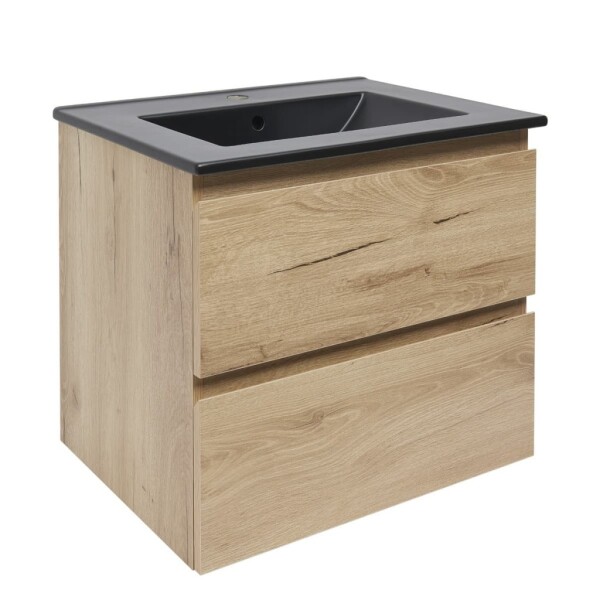 Kúpeľňová skrinka 2 zásuvková s umývadlom SAT B-Way 59x50x45 cm dub mat BWAY260OAKU4B BWAY260OAKU4B
