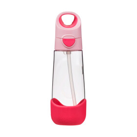 B.box Fľaša na pitie so slamkou 600 ml - flamingo fizz EUR