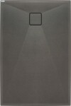 DEANTE - Correo antracitová metalická Granitová sprchová vanička, obdĺžniková, 100x70 cm KQR_T75B
