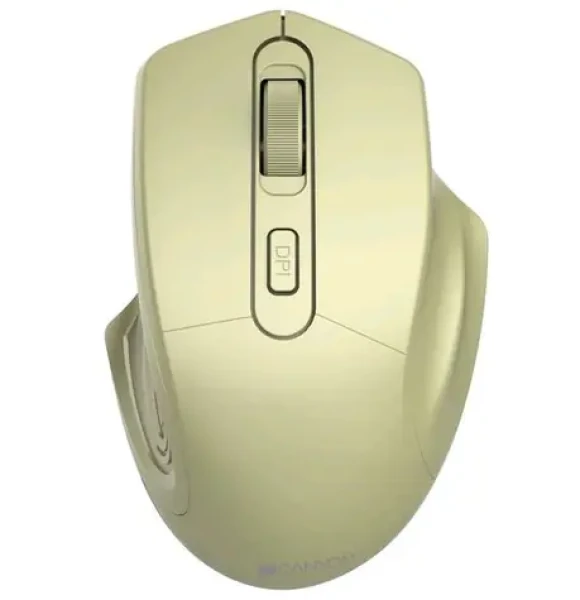 CANYON CNE-CMSW15GO zlatá / Bezdrôtová optická myš / 1600 DPI / 4 tlačidlá / USB 2.4 Ghz / 2x AAA (CNE-CMSW15GO)