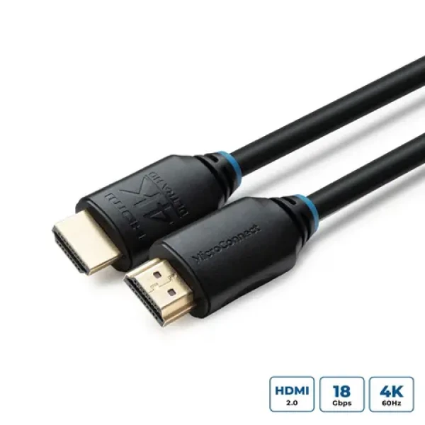 MicroConnect HDMI 4K 1.5m čierna / Prepojovací kábel / HDMI Typ A - HDMI Typ A / HDR10 (MC-HDM19191.5V2.0)