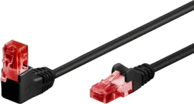 Goobay 51517 čierna / Patch kábel / Cat 6 / U/UTP / 3 m (51517)