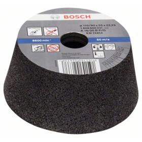 Bosch Accessories 1608600231 Conical cup wheel – Metal/cast iron 90 mm, 110 mm, 55 mm, 16 Bosch 1 ks; 1608600231