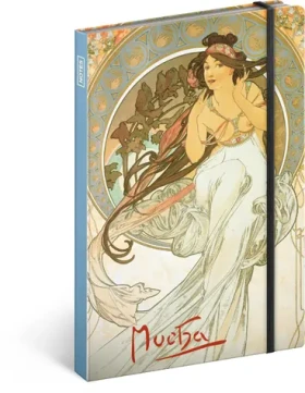 Presco Group Notes Alfons Mucha - Hudba / linajkový / 13 × 21 cm (A-6191)