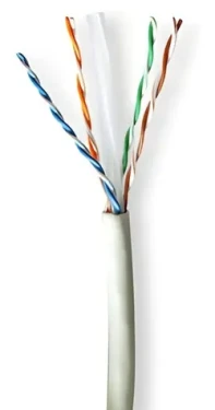 Nedis CAT6a šedá / Sieťový kábel / U/UTP / SOLID / 305 m / LSZH (CCBG8535GY305S)