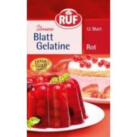 Plátková želatína v červenej farbe - RUF - RUF