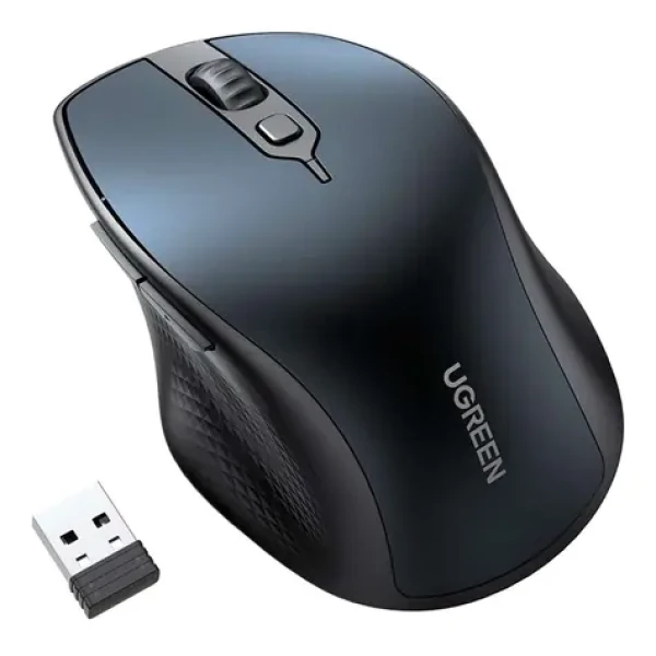 Ugreen MU101 Wireless Mouse modrá / bezdrôtová ergonomická myš / 2.4G / bluetooth (15807)