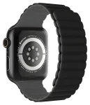 Devia Nature Silicone Magnetic čierna / Remienok pre Apple Watch / 44/45/46mm (6942297104426)