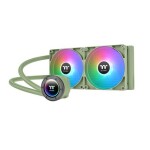 Thermaltake TH280 V2 ARGB zelená / AIO vodný chladič CPU / 2x 140 mm / 1800 RPM @ 34.7 dB / 84.32 CFM (CL-W375-PL14MG-A)