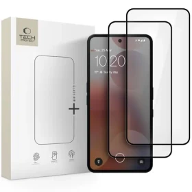 Tech-Protect Glass Fit+ čierna / Tvrdené sklo / Nothing Phone 3A, 3A Pro / 2 kusy