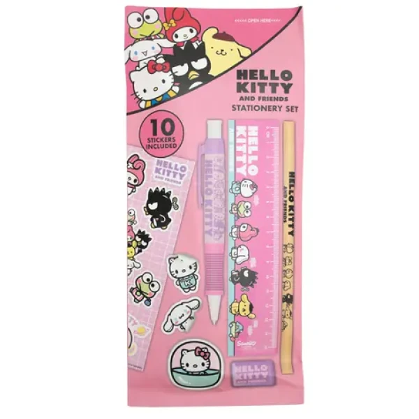 BLUESKY Sada písacích potrieb Hello Kitty / Školská sada / 6 dielov / Licenčný design (HK719175)