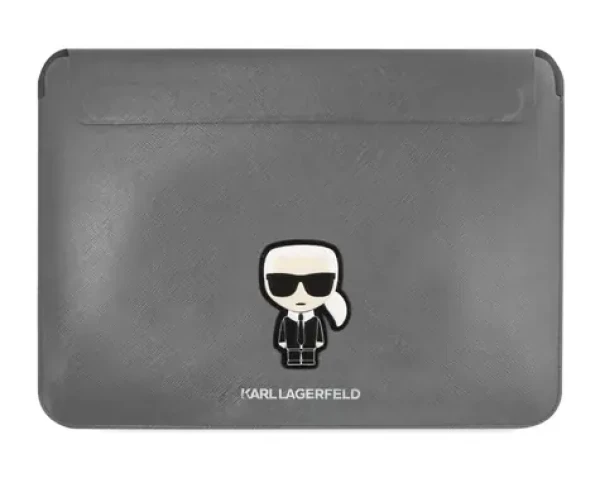 Karl Lagerfeld Saffiano Ikonik Computer Sleeve 16 strieborná (3666339040253)