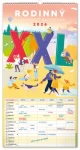 NOTIQUE Nástenný kalendár Rodinný plánovací XXL 2026 / 33 x 64 cm (PGN-35771-SK)