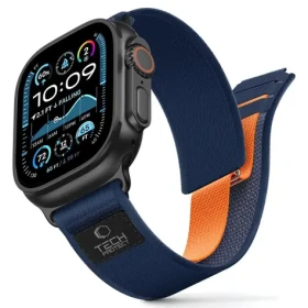 Tech-Protect Nylon Elite tmavo modrá / Remienok pre Apple Watch / 44/45/46/49 mm / Nylon