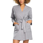 DKaren Housecoat Pola Grey