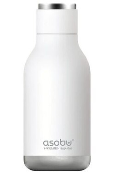 Asobu Urban Drink Bottle White 0.473 L / termofľaša / chladný až 24 hodín / horúci až 12 hodín (SBV24 White)