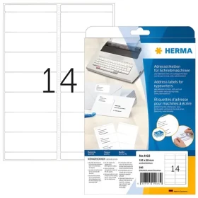 Herma Adresné etikety 102x38 mm biele / Etikety / papier matný / 280 ks / 20 listov (4433)