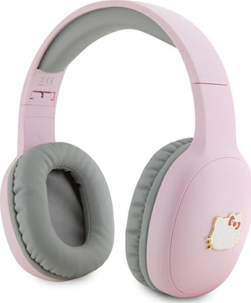 HelloKitty Hello Kitty słuchawki nauszne Bluetooth HKBHA1BKHLMP Ružová/pink Metal Logo