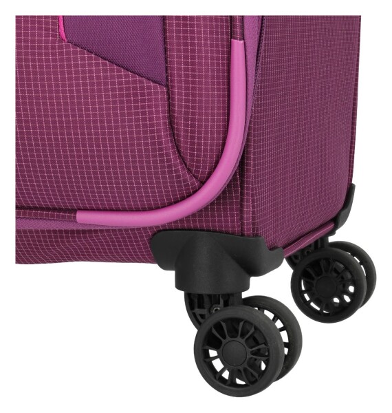 Stredný textilný kufor Travelite Corsiica M Pink