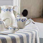 Strömshaga Kameninový hrnček Viola Leaf Blue 300 ml