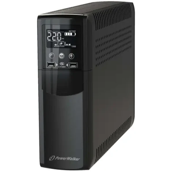 PowerWalker VI 1500 CSW IEC UPS / záložný zdroj / 1500VA / 900W / 8 zásuviek (10121124)