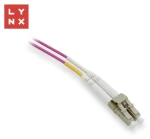 Lynx LC-LC / Optický patch kábel / 50/125 µm MM / OM4 / Duplex / 5 m (LX-DPX-LC/LC-OM4-5)