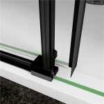 H K - Posuvné sprchové dvere DIAMOND BLACK 96- 100x200cm L / P variant SE-DIAMONDBLACK100SET