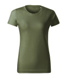 Základné voľné tričko khaki XS
