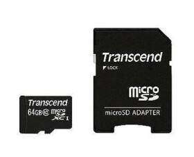 Transcend Micro SDXC 64GB / Micro SDXC / 64GB / Class 10 UHS-1 (TS64GUSDXC10)