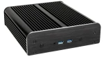 Akasa Newton S UCFF čierna / Mini ITX / so zdrojom / hliník / OEM / bez ventilátora (A-NUC15-M1B06E)