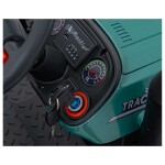 Mamido Detský elektrický traktor GROW 1804 24V tmavo zelený