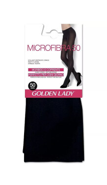 Pančuchy z mikrovlákna Golden Lady 50 den nero 3-M