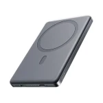 Joyroom JR-PBM08 sivá / Powerbanka / 5000 mAh / 2x USB-C + bezdrôtové nabíjanie / MagSafe (6956116713294)