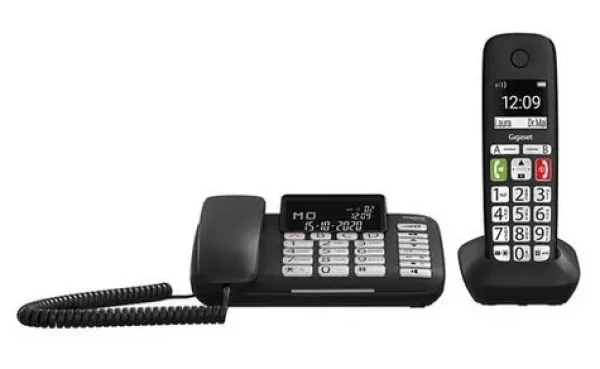 Gigaset DL780 PLUS čierna / Stolný telefón / DECT / bezdrôtové slúchadlo / hlasný odposluch (S30350-H220-R101)