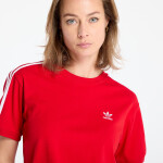 Tričko adidas 3 Stripe Tee Better Scarlet M
