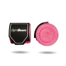 Boxerské bandáže 4 m - GymBeam (ružová) (87010-2-pink)