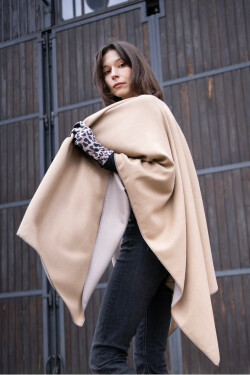 Poncho Art Of Polo 23449 Eris světle šedá Univerzální
