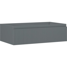 MEXEN/S - Rivel kúpeľňová skrinka pod umývadlo 80, 1 šuplík, reliéf, grafit mat 91A20-08023-1-BF66