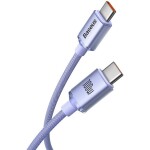 Baseus CAJY000705 Kábel USB-C (M) - USB-C (M) 2 m fialová / 100W (CAJY000705)