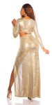 Sexy Koucla Red Carpet Dress with Sexy Cut-Out GOLD