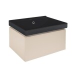 Kúpeľňová skrinka s umývadlom SAT Feel 60x30x46 cm pieskovo béžová mat SATFEEL60BEU1MB SATFEEL60BEU1MB