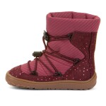 Dievčenské zimné barefoot topánky TEX TRACK WOOL Bordeaux+ G3160251-7 - 35