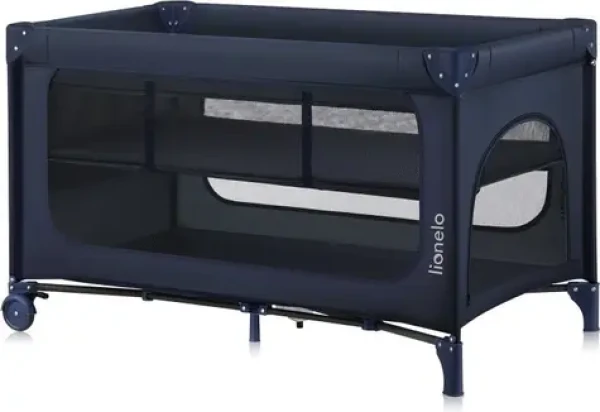 Lionelo Postieľka cestovná Jasmin Blue Navy / od 0 do 36 mesiacov (LO-JASMIN EASY FOLD BLUE NAVY)