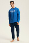 PÁNSKE PYŽAMO LOOP 43472 AW25 BLUE-GRENADE 2XL