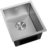 MEXEN - Trixo oceľový drez 1-bowl 370 x 440 mm, nerez 6412371000-01