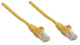 Intellinet žltá / Patch kábel / Cat6a S/FTP / RJ45-RJ45 / 0,25 m / LSZH (737036)